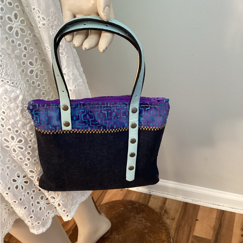 “Denim by Neishta” A cute little handbag. origin  and handcrafted.one of a kind